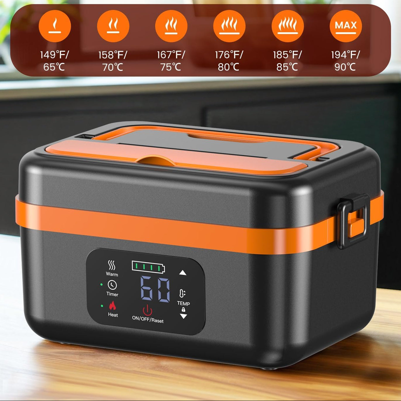 PlugnWarm Electric Self-Heating Food Warmer
